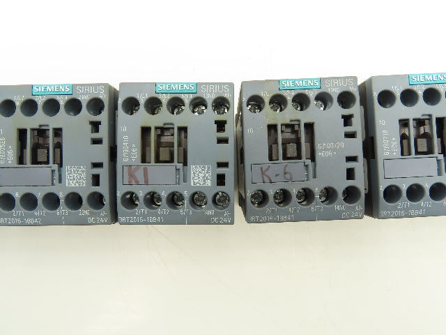 Siemens 3RT20161BB41 Power Contactor 24V Coil 600VAC 20A 3PH Lot Of 8
