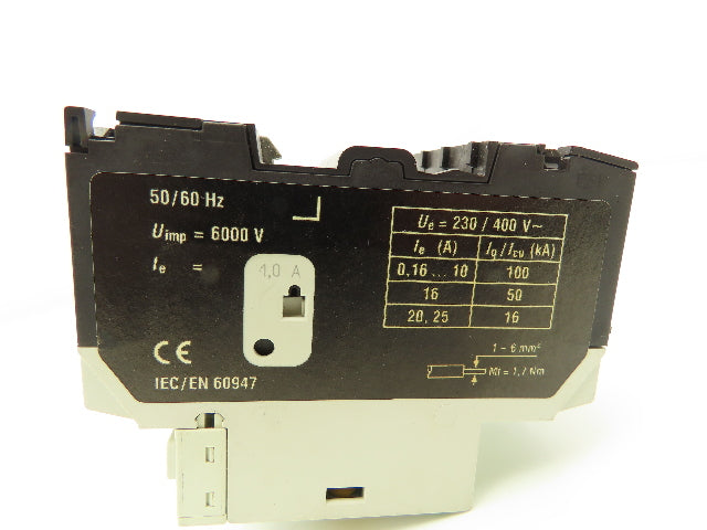 Moeller PKZM0-1 Circuit Breaker Motor Protector 1A 600VAC 3PH 1/2HP Lot Of 7