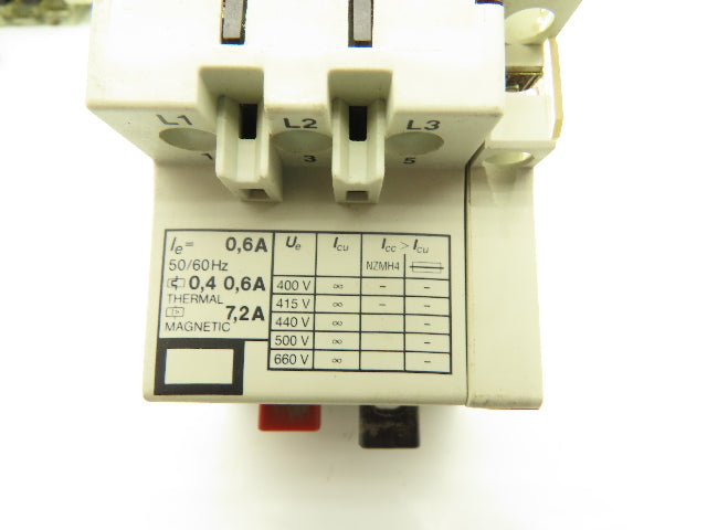Klockner Moeller PKZM 1-0,6 Manual Motor Starter 1/2 HP 660V 3Ph Lot Of 9
