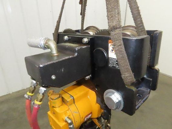 Ingersoll Rand HL2000 2 Ton 4000Lb Pneumatic Air Hoist 16' Lift w/Power Trolley