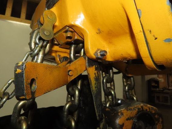 Ingersoll Rand HL2000 2 Ton 4000Lb Pneumatic Air Hoist 16' Lift w/Power Trolley