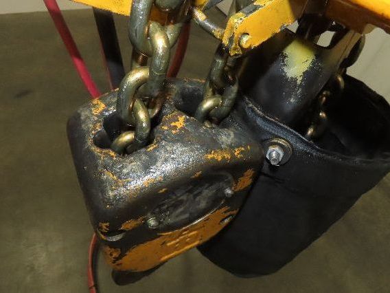 Ingersoll Rand HL2000 2 Ton 4000Lb Pneumatic Air Hoist 16' Lift w/Power Trolley