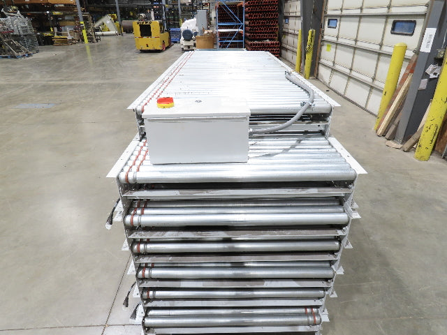Hytrol 190E24 40"x 68' Accumulation Roller Conveyor 37"BF 24V O-Ring Drive E24i