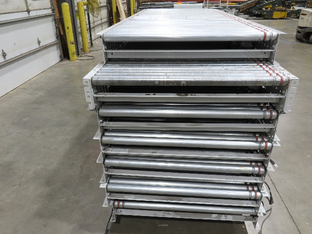 Hytrol 190E24 40"x 68' Accumulation Roller Conveyor 37"BF 24V O-Ring Drive E24i