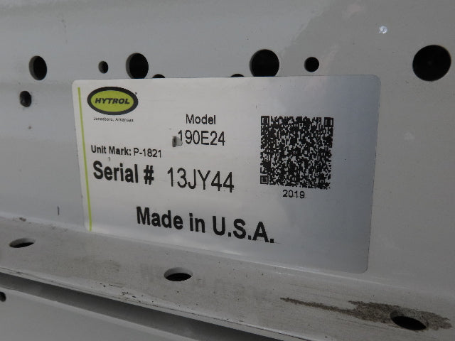 Hytrol 190E24 40"x 68' Accumulation Roller Conveyor 37"BF 24V O-Ring Drive E24i