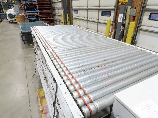Hytrol 190E24 40"x 68' Accumulation Roller Conveyor 37"BF 24V O-Ring Drive E24i