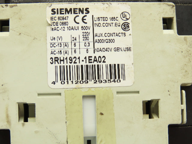 Siemens 3RT1045-1BB40 Sirius Motor Starter Contactor 24vDC Coil