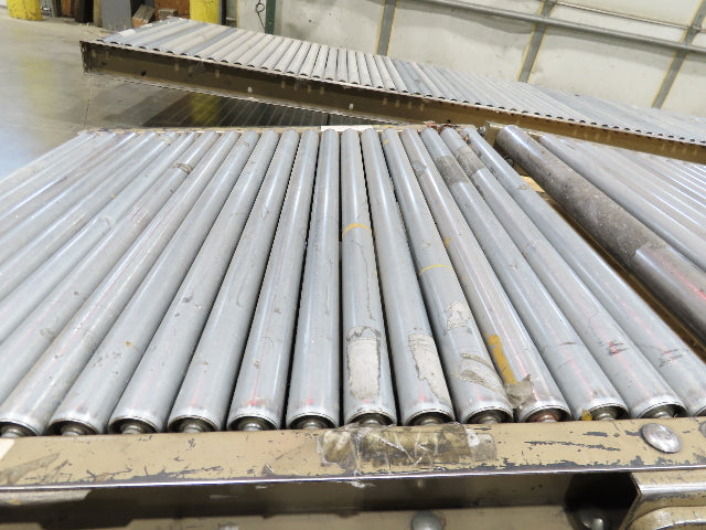 Mathews 30"x 17' 10" Gravity Roller Conveyor Walk-Thru Gate 1-3/8" Roller 27"BF