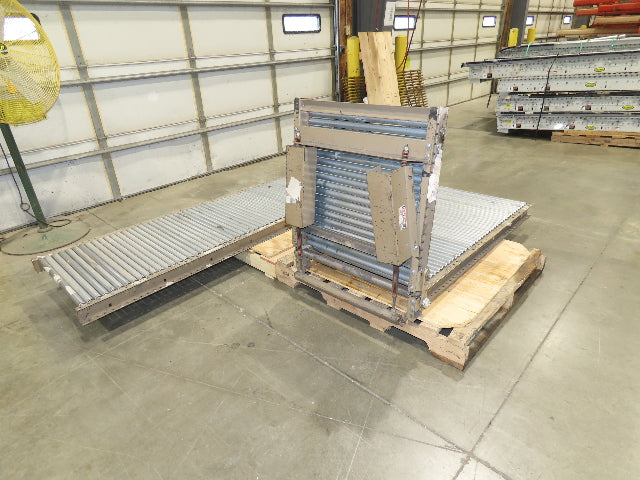 Mathews 30"x 17' 10" Gravity Roller Conveyor Walk-Thru Gate 1-3/8" Roller 27"BF