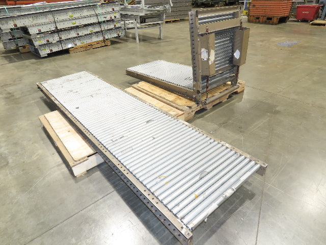 Mathews 30"x 17' 10" Gravity Roller Conveyor Walk-Thru Gate 1-3/8" Roller 27"BF