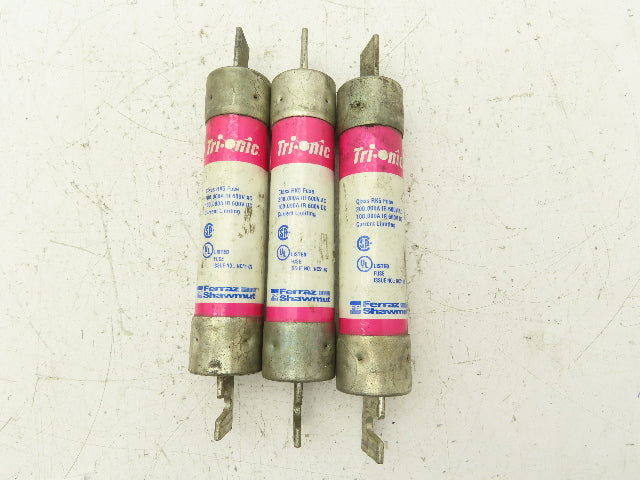 Ferraz Shawmut TRS100R Fuse 100A 600VAC 600VDC Lot of 3