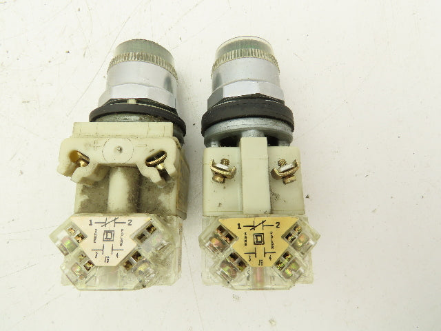 Square D 9001-KM1 Pushbutton Switch Green Series H 30mm Guarded Lot of 6