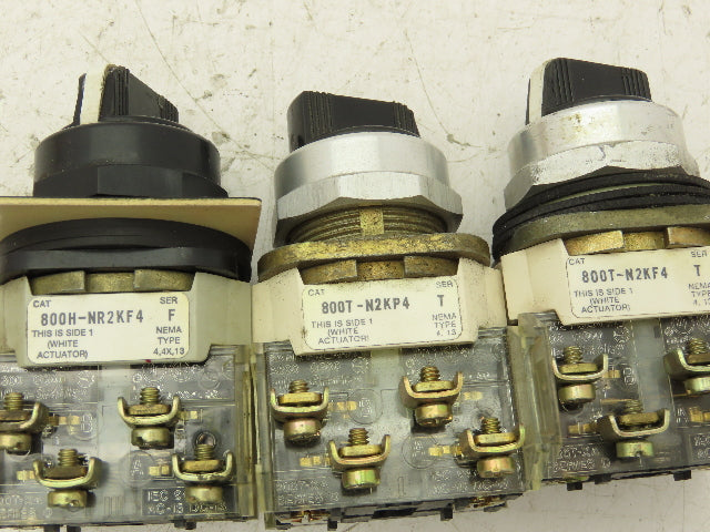 Allen Bradley 4 Position Selector Control Switches 30mm Lot of 3