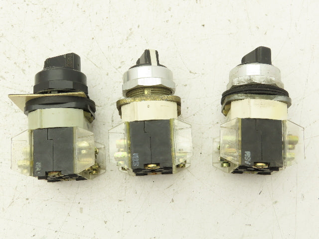 Allen Bradley 4 Position Selector Control Switches 30mm Lot of 3