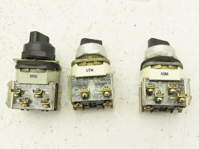 Allen Bradley 4 Position Selector Control Switches 30mm Lot of 3