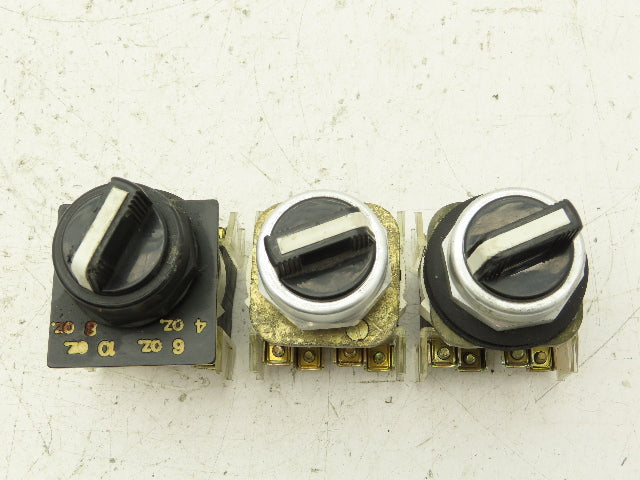 Allen Bradley 4 Position Selector Control Switches 30mm Lot of 3