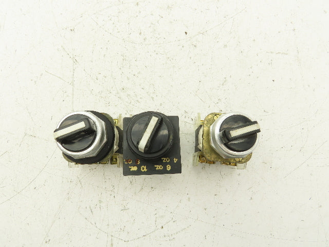 Allen Bradley 4 Position Selector Control Switches 30mm Lot of 3
