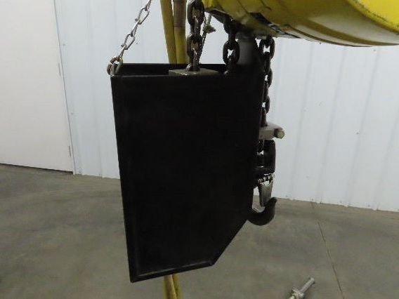Yale KAL 1 Ton 2000Lb Pneumatic Air Chain Hoist 10' Lift Pendant w/Push Trolley