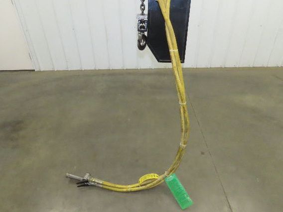 Yale KAL 1 Ton 2000Lb Pneumatic Air Chain Hoist 10' Lift Pendant w/Push Trolley
