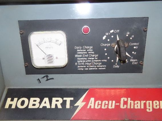 Hobart 450A1-6 Accu-Charge 12V Forklift Battery Charger 208/240/480V 1Ph 450Ah