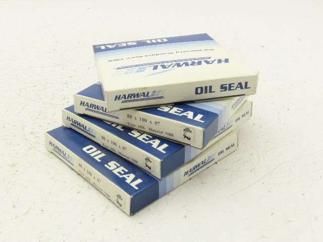 Harwal Oil Seal 80x100x7 ADL NBR Lot of 4