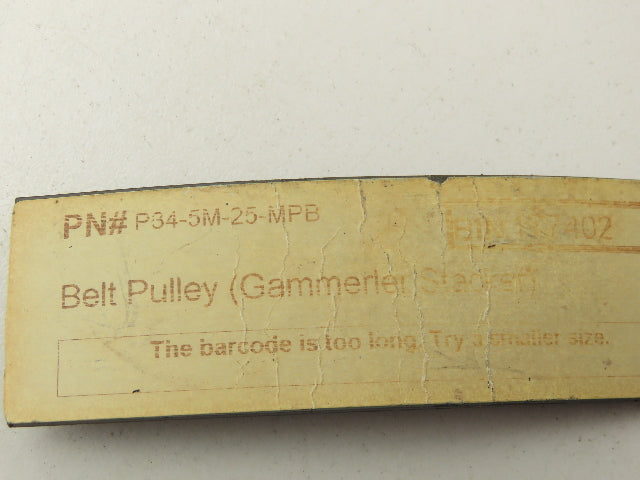 Gammerler P34-5M-25 Timing Belt Pulley 2" OD 1.75" W Lot of 6