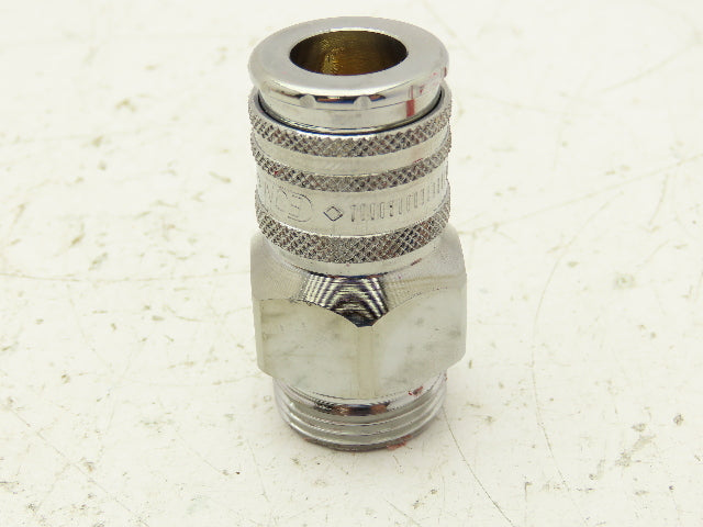 EJN 414 1257 Quick Disconnect Valved Fluid Coupler 3/4" Male Thread Lot of 6