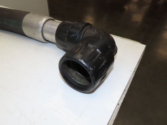 Transair 2.5"x 60" Flexible Air Hose Aluminum Pipe Fitting 90° Swivel Elbow DN63