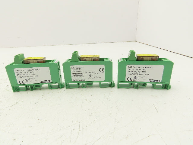 Phoenix Contact PSR-SCF-24UC/URM/2X21 Coupling Relay 24V 250VAC 5A Lot of 3