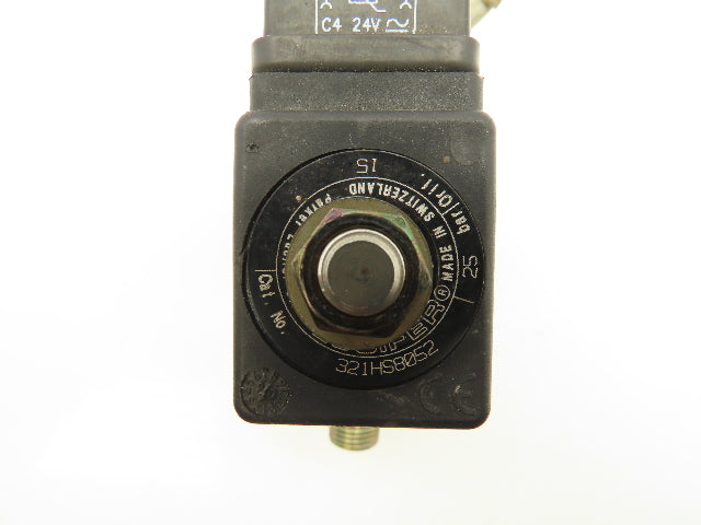 Parker 321H2522 Brass Solenoid Valve 2-Way NC G1/2" BSPP 24V 25bar