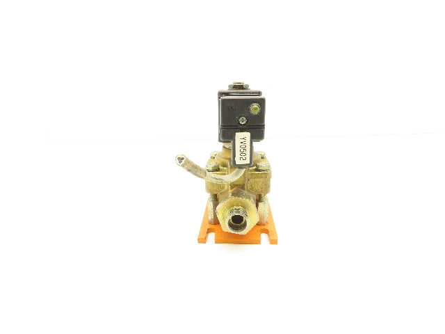 Parker 321H2522 Brass Solenoid Valve 2-Way NC G1/2" BSPP 24V 25bar