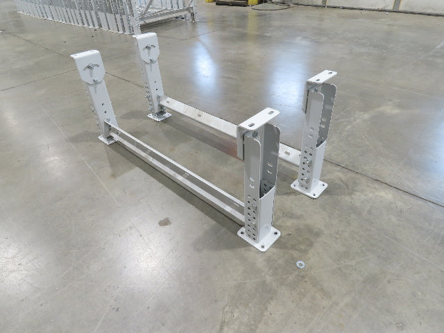 ConveyX Roller Conveyor Leg Support 39.5"W 16-20"H (Fits 42" Frame) Lot of 2