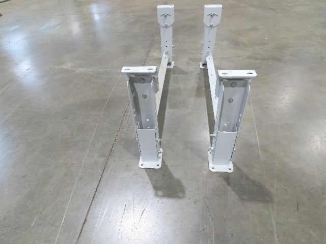 ConveyX Roller Conveyor Leg Support 39.5"W 16-20"H (Fits 42" Frame) Lot of 2