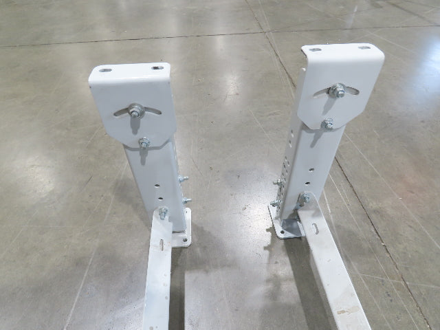 ConveyX Roller Conveyor Leg Support 39.5"W 16-20"H (Fits 42" Frame) Lot of 2
