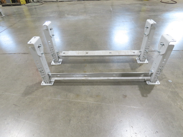 ConveyX Roller Conveyor Leg Support 39.5"W 16-20"H (Fits 42" Frame) Lot of 2