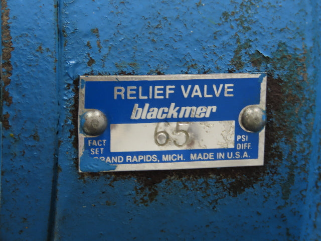 Blackmer XLW3F 3" Sliding Vane Pump Positive Displacement 5Hp 230/460V RH Inlet