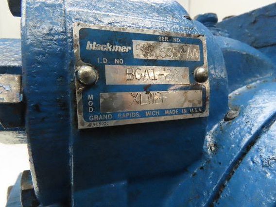 Blackmer XLW2F 2" Sliding Vane Pump Positive Displacement 5Hp 230/460V RH Inlet