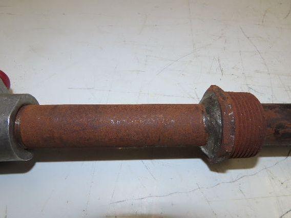 LN Leeds & Northrup Type J Thermocouple Pipe Well 1"x 48" Steel Pipe 1-1/4" NPT