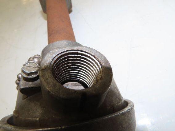 LN Leeds & Northrup Type J Thermocouple Pipe Well 1"x 48" Steel Pipe 1-1/4" NPT