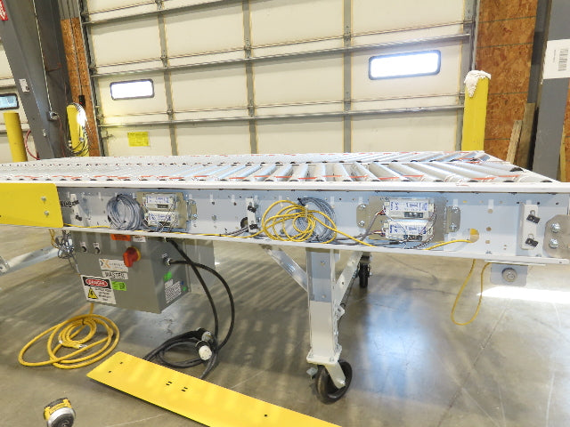 ConveyX 52"x 10' MDR Motorized Roller Conveyor 48"BF Skewed Angle Rollers 115V