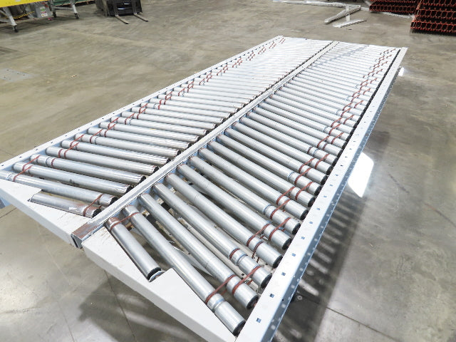 ConveyX 52"x 10' MDR Motorized Roller Conveyor 48"BF Skewed Angle Rollers 115V