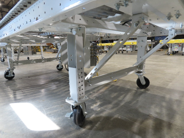 ConveyX 52"x 10' MDR Motorized Roller Conveyor 48"BF Skewed Angle Rollers 115V