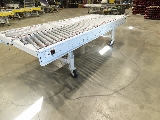 ConveyX 52"x 10' MDR Motorized Roller Conveyor 48"BF Skewed Angle Rollers 115V