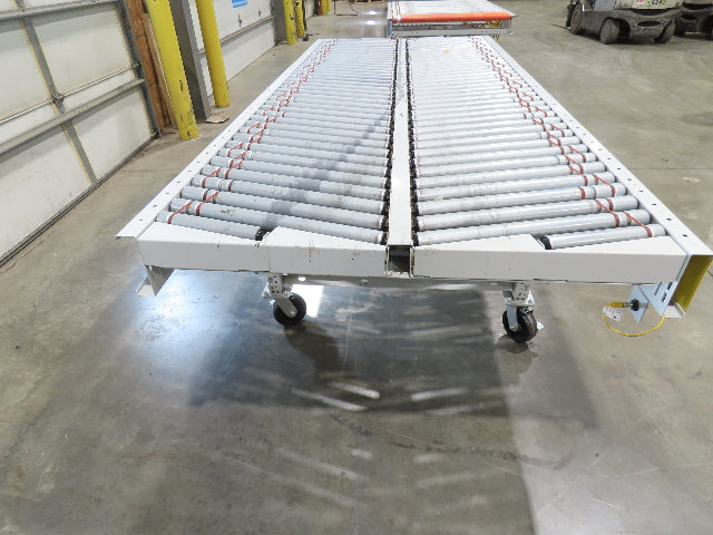 ConveyX 52"x 10' MDR Motorized Roller Conveyor 48"BF Skewed Angle Rollers 115V