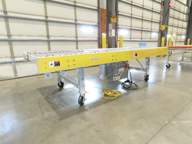 ConveyX 52"x 10' MDR Motorized Roller Conveyor 48"BF Skewed Angle Rollers 115V
