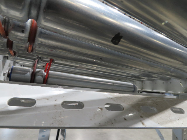 ConveyX 52"x 10' MDR Motorized Roller Conveyor 48"BF Skew Bed Angled Roller 115V