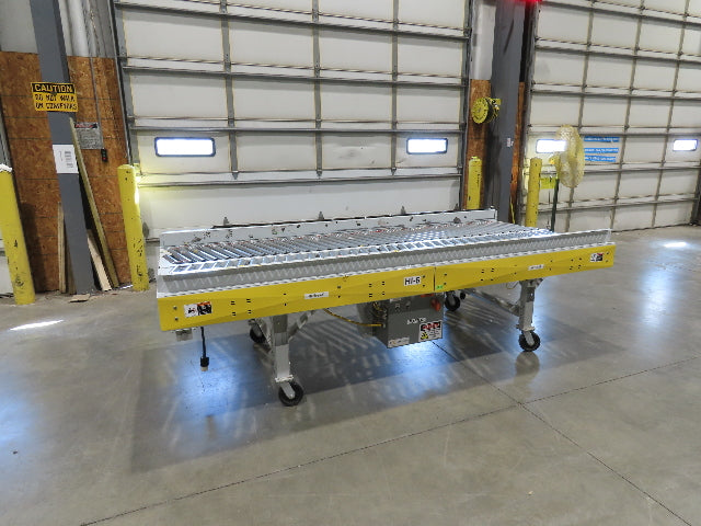 ConveyX 52"x 10' MDR Motorized Roller Conveyor 48"BF Skew Bed Angled Roller 115V