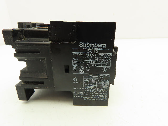 Stromberg OK1 Contactor 25 HP 600VAC 3PH