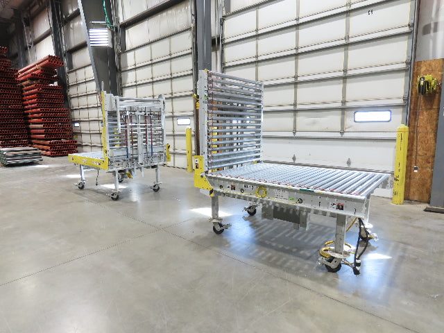ConveyX 52"x 20' MDR Motorized Roller Conveyor 48"BF Manual Drive-Thru Gate 115V
