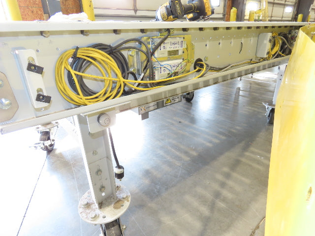 ConveyX 52"x 20' MDR Motorized Roller Conveyor 48"BF Manual Drive-Thru Gate 115V